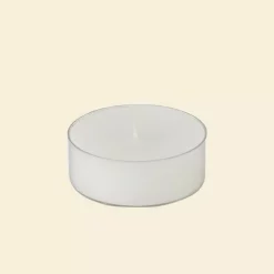 Zest Candle 2.25 In. White Mega Oversized Tealights Candles (12-Box)