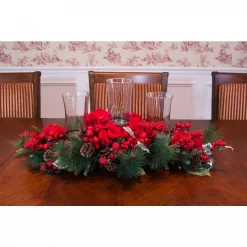 Nearly Natural 30 In. Holiday Hydrangea Candelabrum -Indoor-Christmas-Decorations Sales unnamed file 884