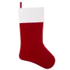 Haute Decor HangRight 18.7 In. Red And White Polyester Deluxe Stocking (4-Pack)