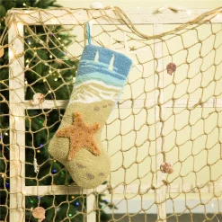 Glitzhome 19 In. L Hooked Stocking, 3D Starfish -Indoor-Christmas-Decorations Sales unnamed file 897