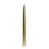 Zest Candle 10 In. Metallic Gold Taper Candles (12-Set)