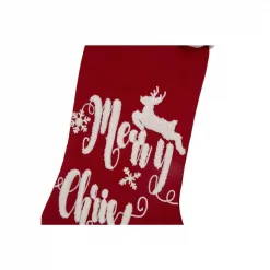 Glitzhome 21 In. H Fabric Stocking, In. Merry Christmas In -Indoor-Christmas-Decorations Sales unnamed file 928