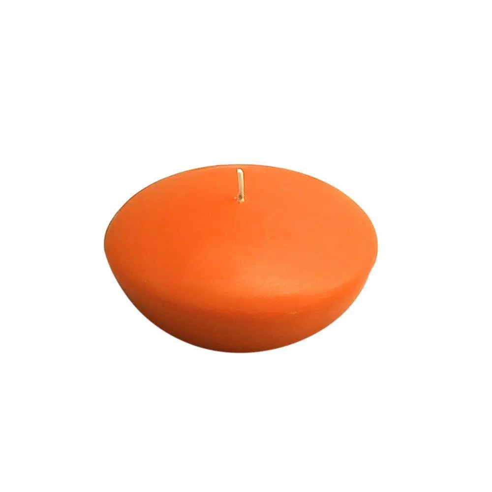 Zest Candle 3 In. Orange Floating Candles (Box Of 12) 1 Zest Candle 3 In. Orange Floating Candles (Box Of 12)
