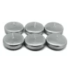 Zest Candle 2.25 In. Metallic Silver Floating Candles (24-Box)
