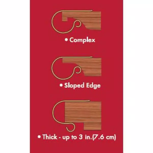 Haute Decor MantleClip Stocking Rod Oil-Rubbed Bronze Stocking Holder (4-Pack) 2 Haute Decor MantleClip Stocking Rod Oil-Rubbed Bronze Stocking Holder (4-Pack) - Image 2