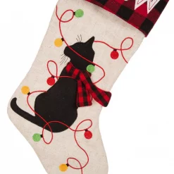 Glitzhome 21 In. L LED Embroidered Linen Christmas Stocking – Cat -Indoor-Christmas-Decorations Sales unnamed file 982