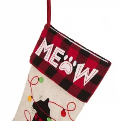 Glitzhome 21 In. L LED Embroidered Linen Christmas Stocking – Cat -Indoor-Christmas-Decorations Sales unnamed file 983